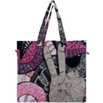 Peace Hand Art Canvas Travel Bag