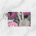 Peace Hand Art Canvas Cosmetic Bag (Small)