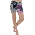 Peace Hand Art Lightweight Velour Yoga Shorts