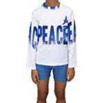 Peace Bird Kids  Long Sleeve Swimwear