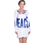 Peace Bird Long Sleeve Nightdress