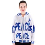 Peace Bird Women s Zipper Hoodie