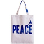 Peace Bird Zipper Classic Tote Bag