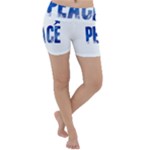 Peace Bird Lightweight Velour Yoga Shorts