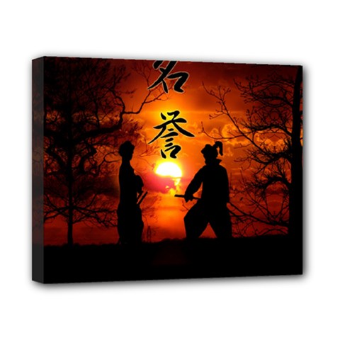 Ninja Sunset Canvas 10  x 8  (Stretched) from ArtsNow.com