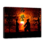 Ninja Sunset Canvas 14  x 11  (Stretched)