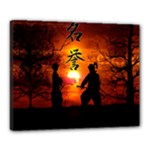 Ninja Sunset Canvas 20  x 16  (Stretched)