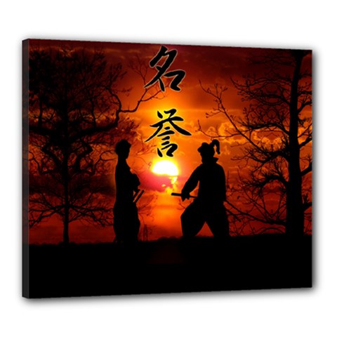 Ninja Sunset Canvas 24  x 20  (Stretched) from ArtsNow.com