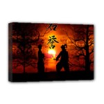 Ninja Sunset Deluxe Canvas 18  x 12  (Stretched)