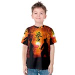 Ninja Sunset Kids  Cotton Tee