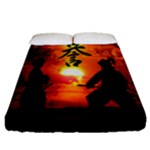 Ninja Sunset Fitted Sheet (Queen Size)