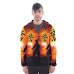 Ninja Sunset Men s Hooded Windbreaker