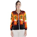 Ninja Sunset Women s Windbreaker