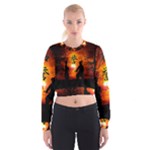Ninja Sunset Cropped Sweatshirt