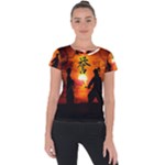 Ninja Sunset Short Sleeve Sports Top 