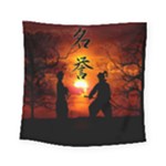 Ninja Sunset Square Tapestry (Small)