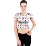 Music Is My Life Crew Neck Crop Top