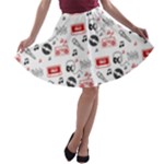 Music Is My Life A-line Skater Skirt