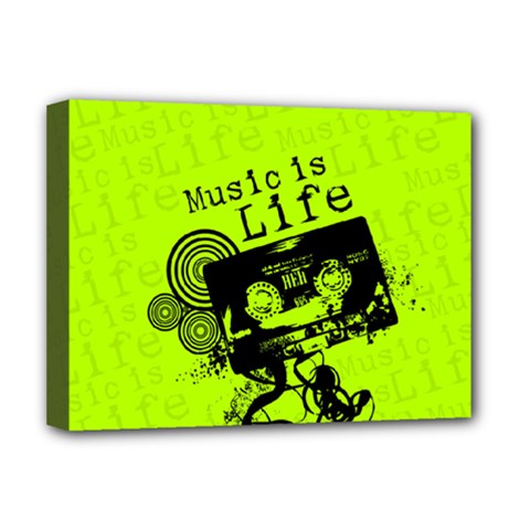 Music Is Life Deluxe Canvas 16  x 12  (Stretched)  from ArtsNow.com