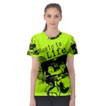 Music Is Life Women s Sport Mesh Tee