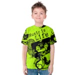 Music Is Life Kids  Cotton Tee