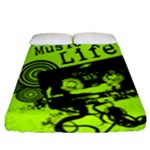 Music Is Life Fitted Sheet (Queen Size)