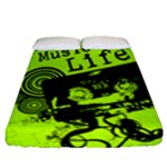 Music Is Life Fitted Sheet (Queen Size)