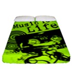 Music Is Life Fitted Sheet (King Size)