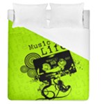 Music Is Life Duvet Cover (Queen Size)