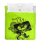 Music Is Life Duvet Cover Double Side (Full/ Double Size)