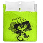 Music Is Life Duvet Cover Double Side (Queen Size)