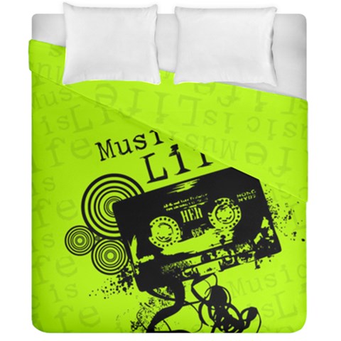 Music Is Life Duvet Cover Double Side (California King Size) from ArtsNow.com