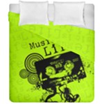 Music Is Life Duvet Cover Double Side (California King Size)