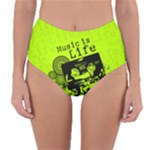 Music Is Life Reversible High-Waist Bikini Bottoms