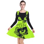 Music Is Life Plunge Pinafore Dress