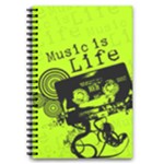 Music Is Life 5.5  x 8.5  Notebook