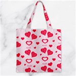 Muah Harts Zipper Grocery Tote Bag