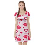 Muah Harts Short Sleeve Skater Dress