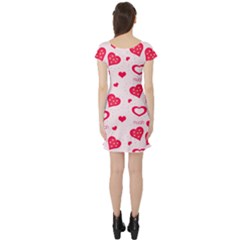Short Sleeve Skater Dress Back Short Sleeve Skater Dress Back