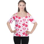 Muah Harts Cutout Shoulder Tee