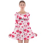 Muah Harts Long Sleeve Skater Dress