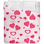 Muah Harts Duvet Cover Double Side (California King Size)