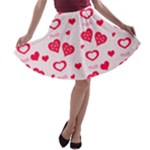 Muah Harts A-line Skater Skirt