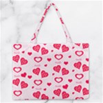 Muah Harts Zipper Medium Tote Bag