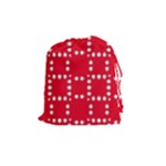 canadian maple leaves  Drawstring Pouch (Medium)