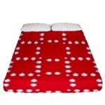 canadian maple leaves  Fitted Sheet (Queen Size)