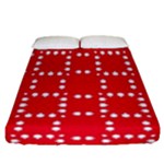 canadian maple leaves  Fitted Sheet (California King Size)
