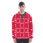 canadian maple leaves  Men s Hooded Windbreaker