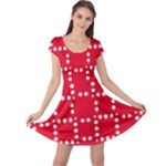 canadian maple leaves  Cap Sleeve Dress
