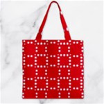 canadian maple leaves  Zipper Grocery Tote Bag